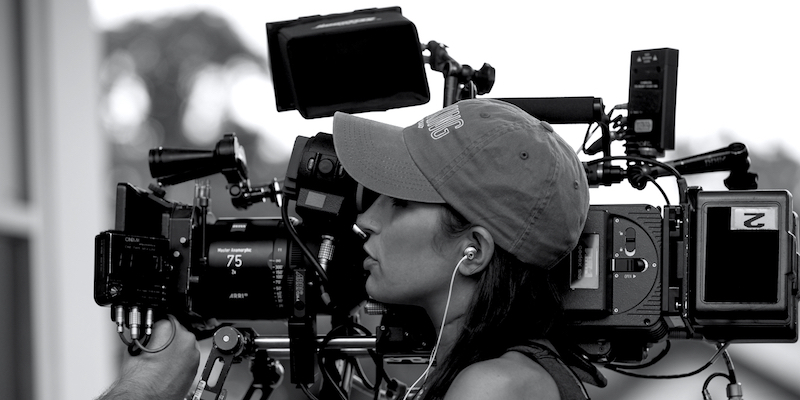 A Female Professional Film Director In An Action.